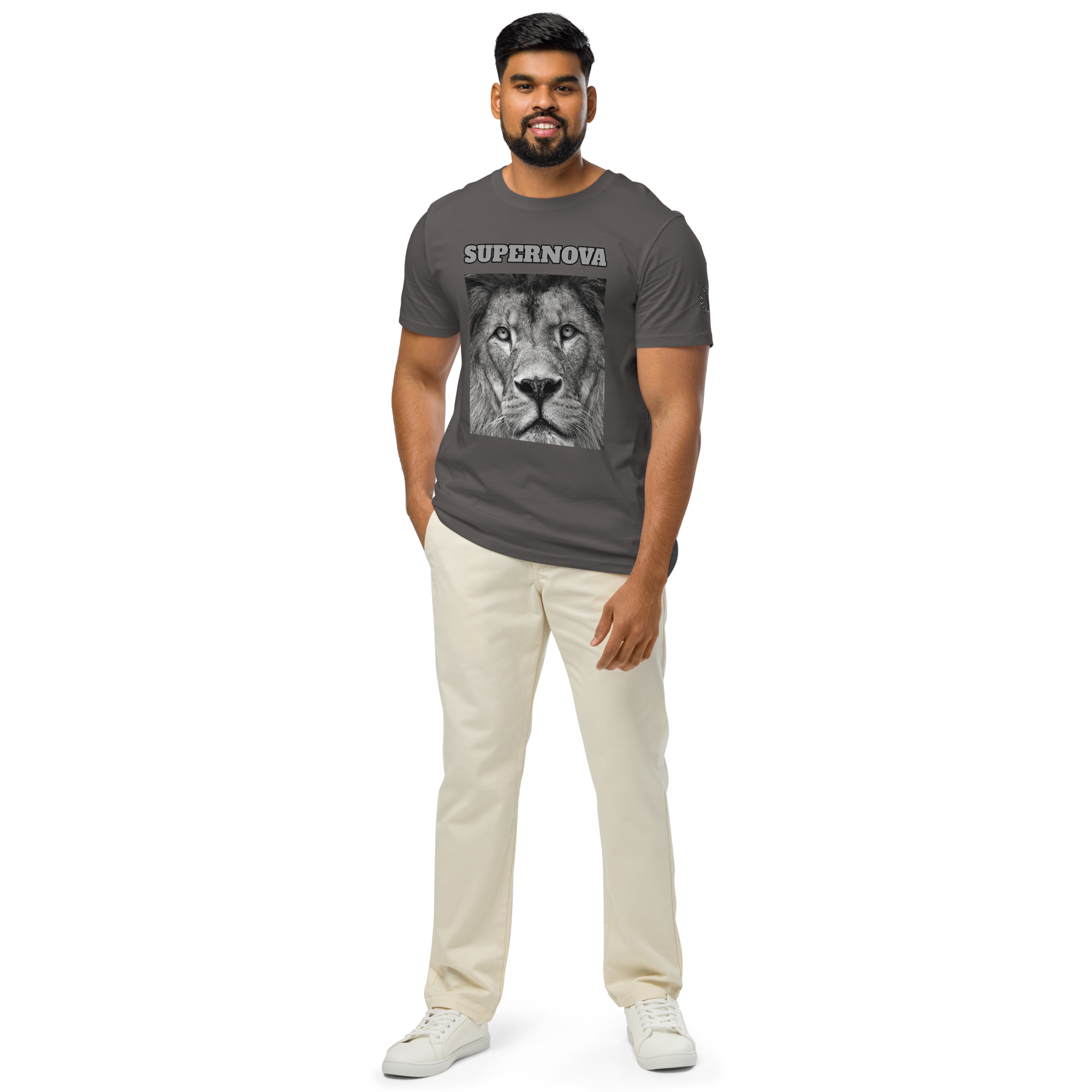 SUPER NOVA LION Unisex organic mid-light t-shirt